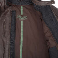 Segura Cobra Leather Jacket Brown Product thumb image 2