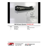 M4 Black GP SLIP-ON GSXR1000 2005-2006 Product thumb image 2