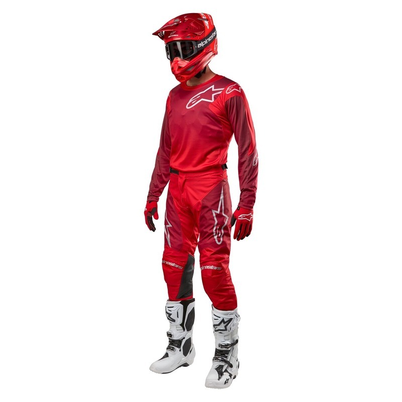 Alpinestars Racer Hoen Red/Black MX Off-Road Jersey – Men’s Sizes SM To 2XL