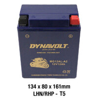 Dynavolt MG12AL-A2 Battery 12V AGM Nano Gel 12Ah  Product thumb image 3