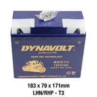 Dynavolt Battery AGM FA Nano Gel 12Volt 21Ah MG52113 Product thumb image 3