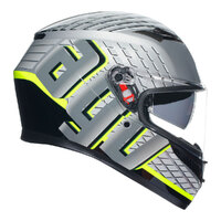 AGV K3 Fortify Helmet Grey/Black/Yellow Fluo Product thumb image 3