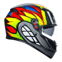 AGV K3 Helmet Birdy 2.0 Grey/Yellow/Red Product thumb image 3