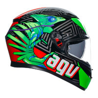 AGV K3 Helmet Kamaleon Black/Red/Green Product thumb image 3