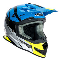 Nitro MX700 Recoil Off Road Helmet Blue/Black/Grey/Fluro Product thumb image 3