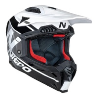 Nitro Helmet MX710 Onyx White/Grey Product thumb image 3