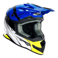 Nitro MX700 Youth Recoil Off Road Helmet Black/Blue/White/Fluro Yellow Product thumb image 3