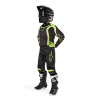 Alpinestars 2024 Youth Racer Lurv Pants Black/Fluro Yellow Product thumb image 3