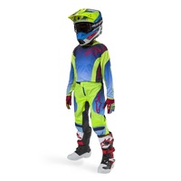 Alpinestars 2024 Youth Racer Hoen Pants Fluro Yellow/Blue/Night Navy Product thumb image 3
