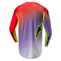 Alpinestars 2024 Fluid Lucent Jersey White/Neon Red/Fluro Yellow  Product thumb image 3