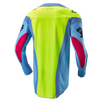 Alpinestars 2024 Techstar Ocuri Jersey Light Blue/Fluro Yellow/Red Berry Product thumb image 3