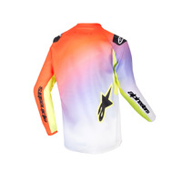 Alpinestars 2024 Youth Racer Lucent Jersey White/Neon Red/Fluro Yellow  Product thumb image 3