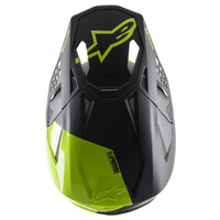 Alpinestars Supertech SM8 Echo ECE Off Road Helmet Black Yellow Fluro Product thumb image 3