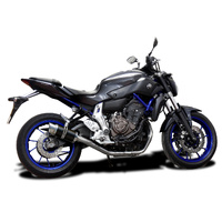 Yamaha MT-07 FZ07 14-21 200MM Round Carbon Full Exhaust System Product thumb image 3