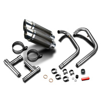 KAWASAKI W650 W800 19-24 200MM ROUND CARBON EXHAUST SYSTEM Product thumb image 3