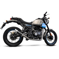 Royal Enfield Scram 411 2022-2024 200MM Round Carbon Full Exhaust System Product thumb image 3