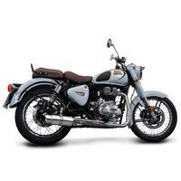Royal Enfield 350 Bullet Classic 22-25 200MM Round Stainless Full Exhaust System Product thumb image 3