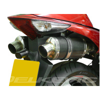 Honda VFR800 Vtec 2002-2013 225MM Oval Carbon DS70 Full Exhaust System Product thumb image 3