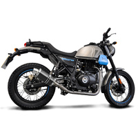 Royal Enfield Scram 411 2022-2024 225MM Oval Carbon Full Exhaust System Product thumb image 3