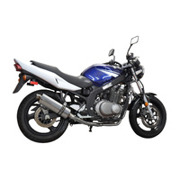 Suzuki GS500E/F 2-1 1989-2019 350MM Oval Stainless Complete Exhaust System Product thumb image 3