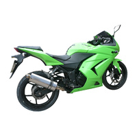 Kawasaki Ninja 250R 2008-2013 350MM Oval Stainless 2 Into 1 Full Exhaust System Product thumb image 3
