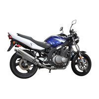 Suzuki GS500E/F 2-1 1989-2019 450MM Oval Stainless Complete Exhaust System Product thumb image 3