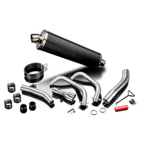 YAMAHA XT700 TENERE 19-25 450MM OVAL CARBON DE-CAT FULL EXHAUST SYSTEM Product thumb image 3