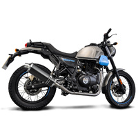 Royal Enfield Scram 411 2022-2024 350MM Oval Carbon Full Exhaust System Product thumb image 3