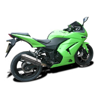 Kawasaki Ninja 250R 2008-2013 320MM TRI-OVAL Stainless Full Exhaust System Product thumb image 3