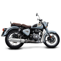 Royal Enfield 350 Bullet Classic 22-25 420MM TRI-OVAL Full Exhaust System Product thumb image 3