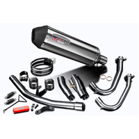 Kawasaki Ninja 500 2024-2025 343MM X-OVAL Stainless Full Exhaust System Product thumb image 3