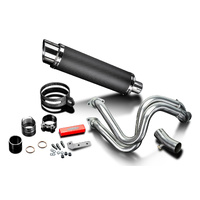Kawasaki KLE650 Versys 15-23 350MM Round Carbon Full Exhaust System Product thumb image 3