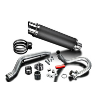 Suzuki DRZ400 S/SM 2005-2024 / DL10 Round 350mm (14 inch) Carbon Silencer Complete System Product thumb image 3