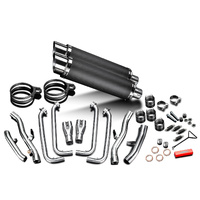 Yamaha FJR1300 2001-2005 350MM Round Carbon Full Exhaust System Product thumb image 3