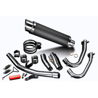 Kawasaki Ninja 500 2024-2025 350MM Round Carbon Full Exhaust System Product thumb image 3