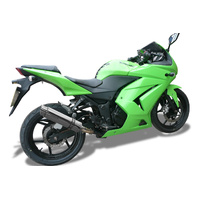 Kawasaki Ninja 250R 2008-2013 350MM Round Stainless 2 Into 1 Full Exhaust System Product thumb image 3