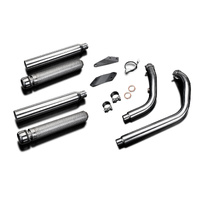Honda VT750 2008-2018 550MM Bull Nose Full Exhaust System Product thumb image 3