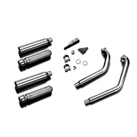 Kawasaki VN900 2006-2021 2-2 410MM Bull Nose Complete Exhaust System Product thumb image 3