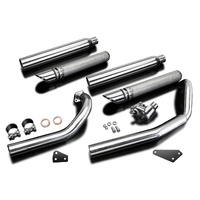 Yamaha XVS650 Classic/Dragstar/Custom 1997-2019 550MM Slash CUT Exhaust System Product thumb image 3