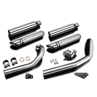 Yamaha XVS650 Classic/Dragstar/Custom 1997-2019 410MM Slash CUT Exhaust System Product thumb image 3