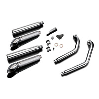 Kawasaki VN900 2006-2021 2-2 550MM Turned Slash CUT Complete Exhaust System Product thumb image 3