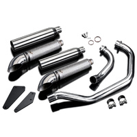 Yamaha XV535 Virago 87-03 410MM Turned Slash CUT Exhaust System Product thumb image 3