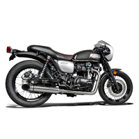 W650 W800 2019-2024 / Complete Systems 410mm Custom Silencers With Turn OUT END 304 Stainless Steel Product thumb image 3