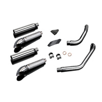 Kawasaki VN1500 VN1600 96-08 410MM Turned Slash CUT Full Exhaust System Product thumb image 3
