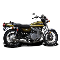 Kawasaki Z1000 Z900 1972-1976 Stainless Reverse Cone Style Exhaust System Product thumb image 3