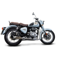 Royal Enfield Classic Bullet 350 2022-2025 Stainless Reverse Cone Exhaust System Product thumb image 3