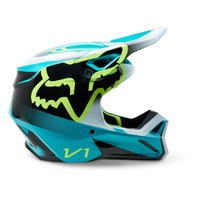 FOX 2023 Youth V1 Leed Off Road Helmet Teal Product thumb image 3