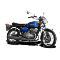 Suzuki T500 Cobra Twin 68-75 Replica Stainless Steel Down Pipes SET OF 2 Product thumb image 3
