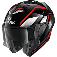 Shark EVO-ES Yari Modular Helmet Black/Grey/Red Product thumb image 3