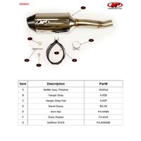 M4 Polished SLIP-ON CBR500 2016-2023 Product thumb image 3